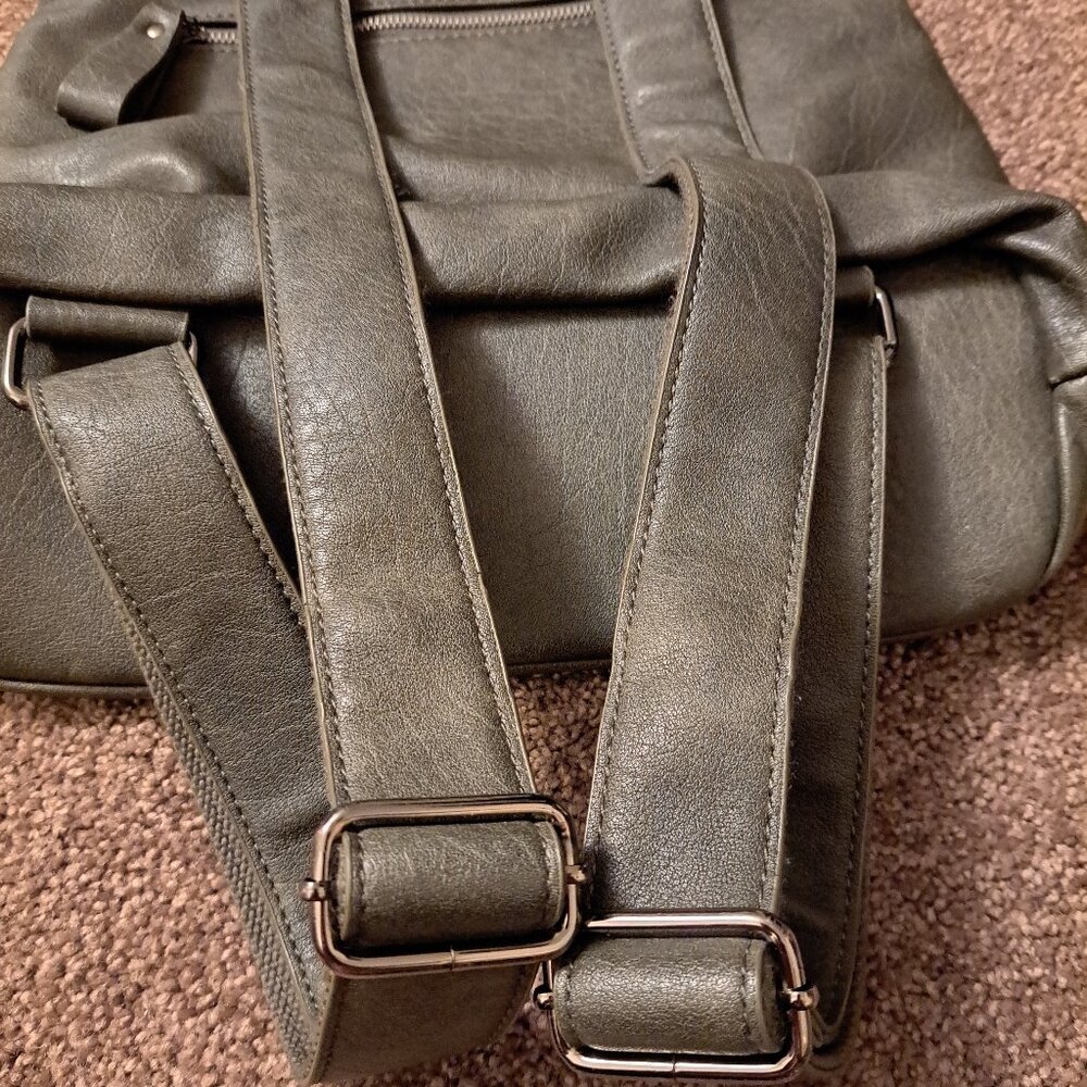 URBAN EXPRESSIONS LENNON CONVERTIBLE BACKPACK PURSE-VEGAN LEATHER - Picture 9 of 12